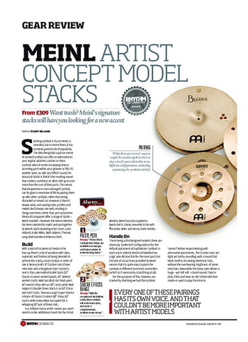 Rhythm Meinl Artist Concept Model Stacks Rhythm Meinl Artist Concept Model Stacks