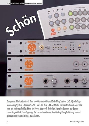 Professional Audio Schön gehört? Dangerous Music Monitor Professional Audio Schön gehört? Dangerous Music Monitor