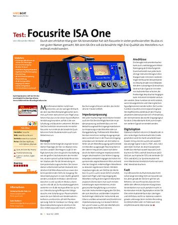 Beat Test: Focusrite ISA One Beat Test: Focusrite ISA One