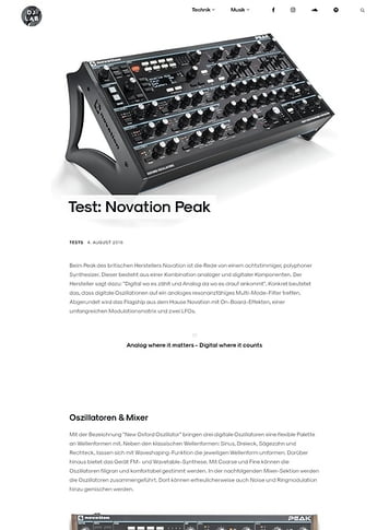 DJLAB Novation Peak DJLAB Novation Peak