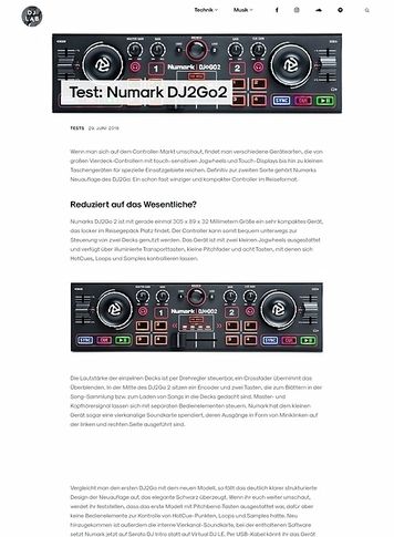 DJLAB Numark DJ2Go2 DJLAB Numark DJ2Go2