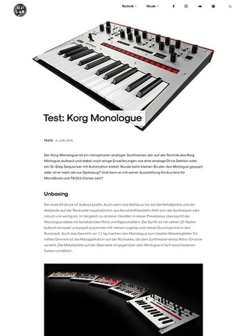 DJLAB Korg Monologue DJLAB Korg Monologue