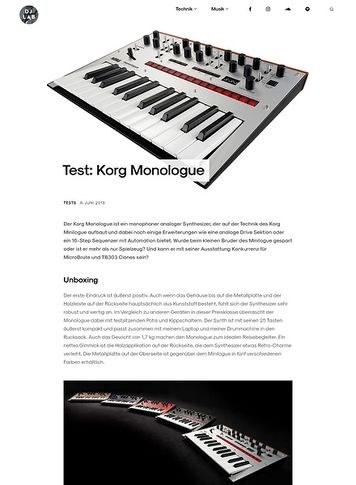DJLAB Korg Monologue DJLAB Korg Monologue