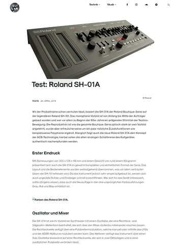 DJLAB Roland SH-01A DJLAB Roland SH-01A