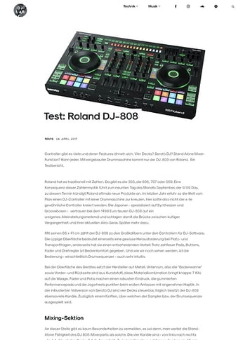 DJLAB Roland DJ-808 DJLAB Roland DJ-808