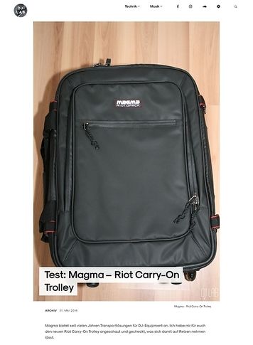 DJLAB Magma – Riot Carry-On Trolley DJLAB Magma – Riot Carry-On Trolley