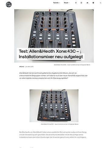 DJLAB Allen&Heath Xone:43C DJLAB Allen&Heath Xone:43C