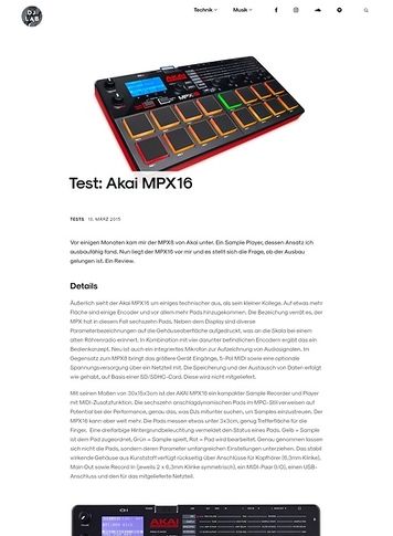 DJLAB Akai MPX16 DJLAB Akai MPX16