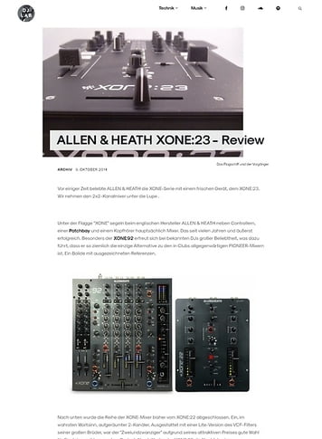 DJLAB ALLEN & HEATH XONE:23 DJLAB ALLEN & HEATH XONE:23