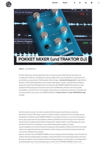 DJLAB POKKET MIXER DJLAB POKKET MIXER