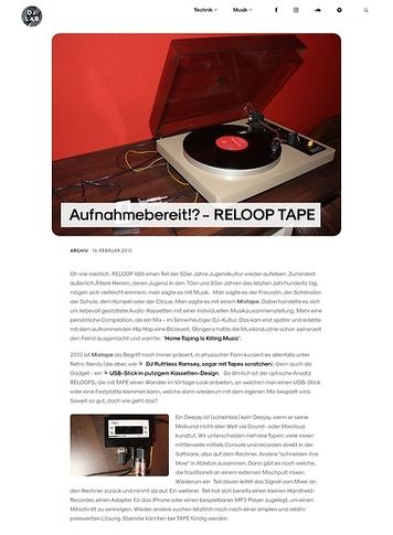 DJLAB RELOOP TAPE DJLAB RELOOP TAPE