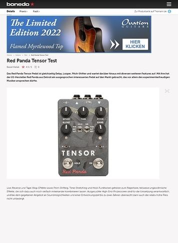Bonedo.de Red Panda Tensor Bonedo.de Red Panda Tensor