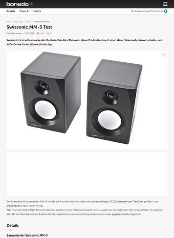 Bonedo.de Swissonic MM-3 Bonedo.de Swissonic MM-3
