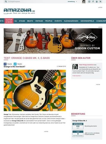 Amazona.de Orange O-Bass Mk. II Amazona.de Orange O-Bass Mk. II