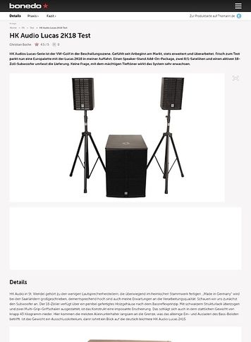 Bonedo.de HK Audio Lucas 2K18 Bonedo.de HK Audio Lucas 2K18