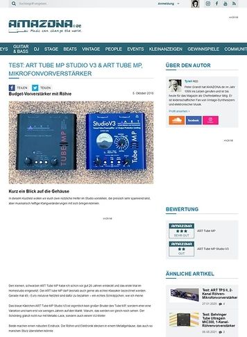Amazona.de ART Tube MP Studio V3 & ART Studio MP Amazona.de ART Tube MP Studio V3 & ART Studio MP