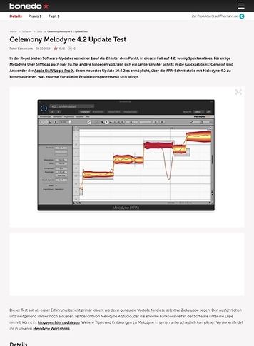 Bonedo.de Celemony Melodyne 4.2 Update Bonedo.de Celemony Melodyne 4.2 Update