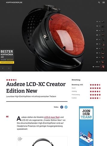 Kopfhoerer.de Audeze LCD-XC Creator Edition New Kopfhoerer.de Audeze LCD-XC Creator Edition New