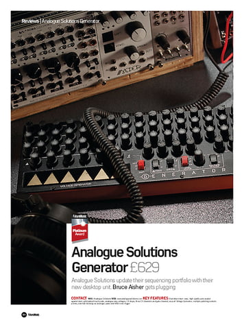 Future Music Analogue Solutions Generator Future Music Analogue Solutions Generator