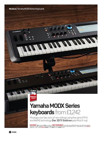 Future Music Yamaha MODX Series keyboards Future Music Yamaha MODX Series keyboards