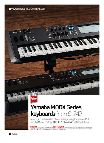 Future Music Yamaha MODX Series keyboards Future Music Yamaha MODX Series keyboards