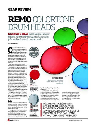 Rhythm Remo ColorTone Drum Heads Rhythm Remo ColorTone Drum Heads