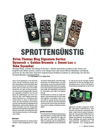 Gitarre & Bass Xvive Thomas Blug Signature Series Gitarre & Bass Xvive Thomas Blug Signature Series