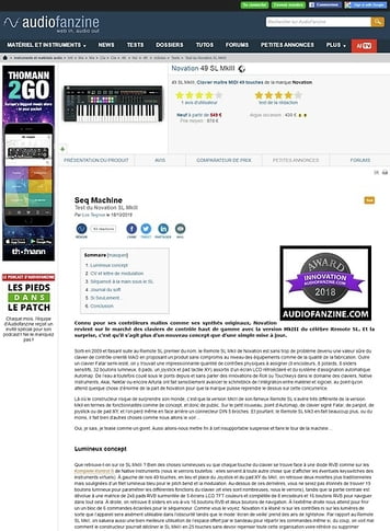 Audiofanzine.com Novation 49 SL MkIII Audiofanzine.com Novation 49 SL MkIII
