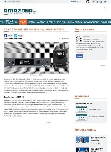 Amazona.de Sennheiser ew IEM G4 Amazona.de Sennheiser ew IEM G4