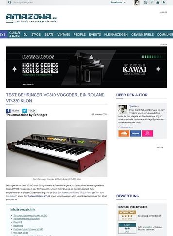 Amazona.de Behringer Vocoder VC340 Amazona.de Behringer Vocoder VC340