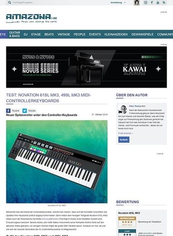 Amazona.de Novation 61SL MK3, 49SL MK3 Amazona.de Novation 61SL MK3, 49SL MK3