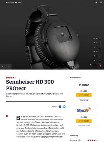 Kopfhoerer.de Sennheiser HD-300 PROtect Kopfhoerer.de Sennheiser HD-300 PROtect