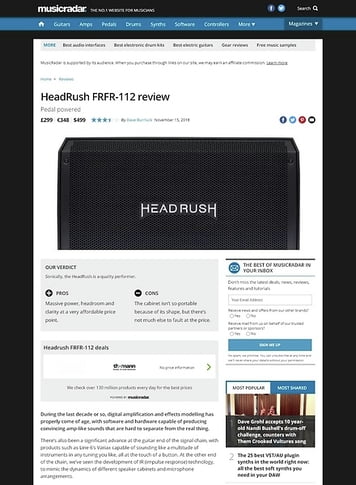MusicRadar.com HeadRush FRFR-112 MusicRadar.com HeadRush FRFR-112