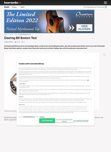 Bonedo.de Deering B6 Boston Bonedo.de Deering B6 Boston