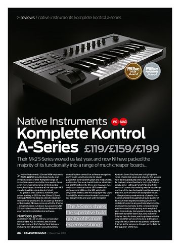 Computer Music Native Instruments Komplete Kontrol A-Series Computer Music Native Instruments Komplete Kontrol A-Series