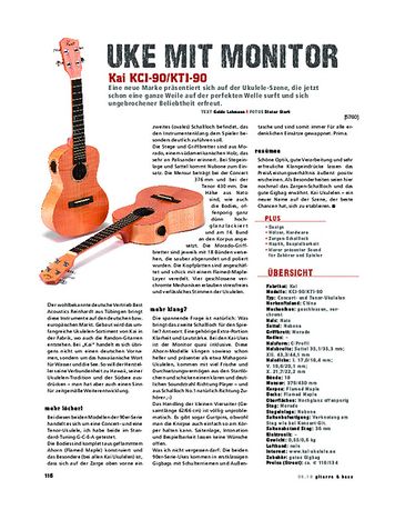 Gitarre & Bass Kai KCI-90/KTI-90 Gitarre & Bass Kai KCI-90/KTI-90
