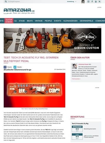Amazona.de Tech 21 Acoustic Fly Rig Amazona.de Tech 21 Acoustic Fly Rig