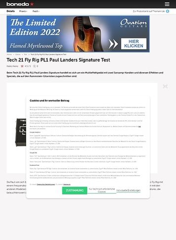 Bonedo.de Tech 21 Fly Rig PL1 Paul Landers Signature Bonedo.de Tech 21 Fly Rig PL1 Paul Landers Signature