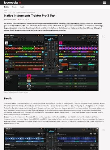 Bonedo.de Native Instruments Traktor Pro 3 Bonedo.de Native Instruments Traktor Pro 3