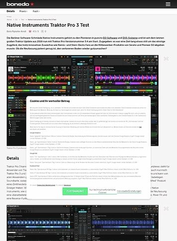 Bonedo.de Native Instruments Traktor Pro 3 Bonedo.de Native Instruments Traktor Pro 3
