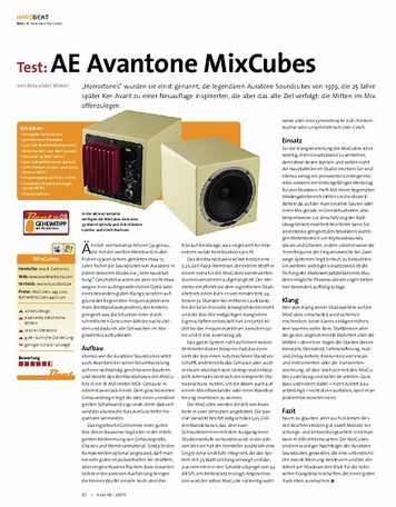 Beat Test: AE Avantone MixCubes Beat Test: AE Avantone MixCubes