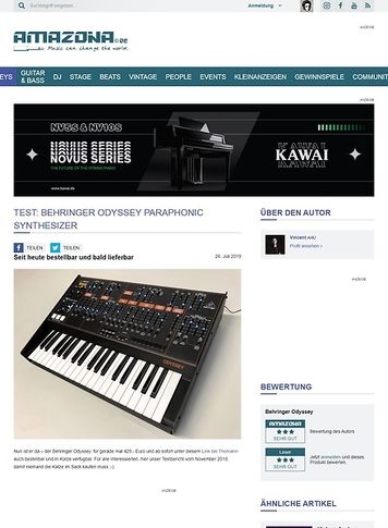 Amazona.de Behringer Odyssey Amazona.de Behringer Odyssey