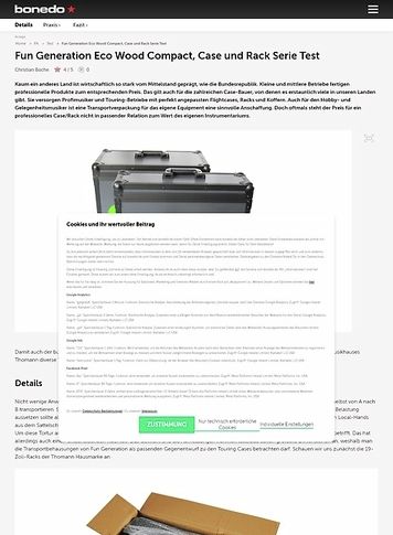 Bonedo.de Fun Generation Eco Wood Compact, Case und Rack Serie Bonedo.de Fun Generation Eco Wood Compact, Case und Rack Serie