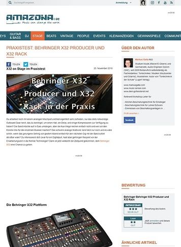 Amazona.de Behringer X32 Producer und X32 Rack Amazona.de Behringer X32 Producer und X32 Rack