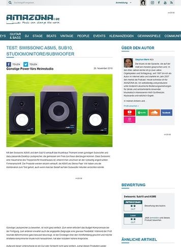 Amazona.de Swissonic ASM5, Sub10 Amazona.de Swissonic ASM5, Sub10