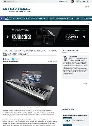 Amazona.de Native Instruments Komplete Kontrol S88 MKII Amazona.de Native Instruments Komplete Kontrol S88 MKII