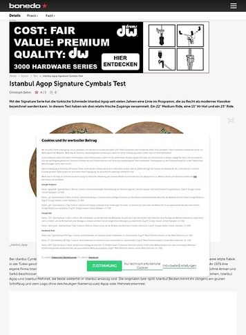 Bonedo.de Istanbul Agop Signature Cymbals Bonedo.de Istanbul Agop Signature Cymbals