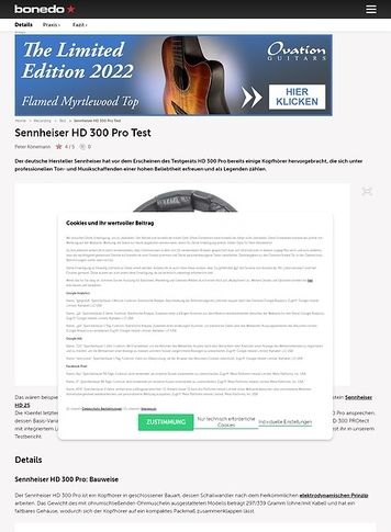 Bonedo.de Sennheiser HD 300 Pro Bonedo.de Sennheiser HD 300 Pro