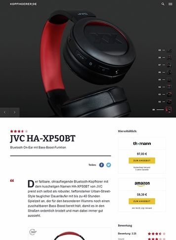 Kopfhoerer.de JVC HA-XP50BT-R XX Kopfhoerer.de JVC HA-XP50BT-R XX