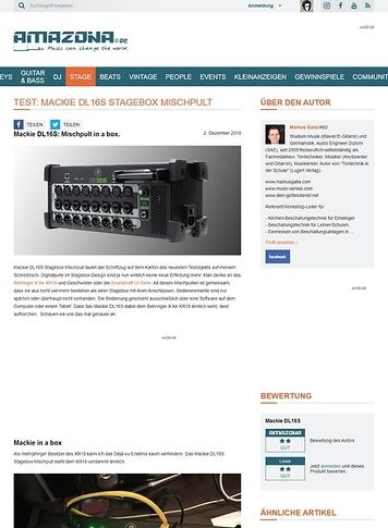 Amazona.de Mackie DL16S Amazona.de Mackie DL16S